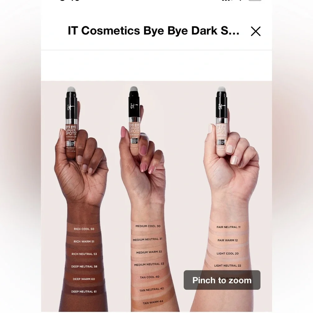 IT Cosmetics Bye Bye Dark Spots Concealer + Serum - Deep Neutral 61